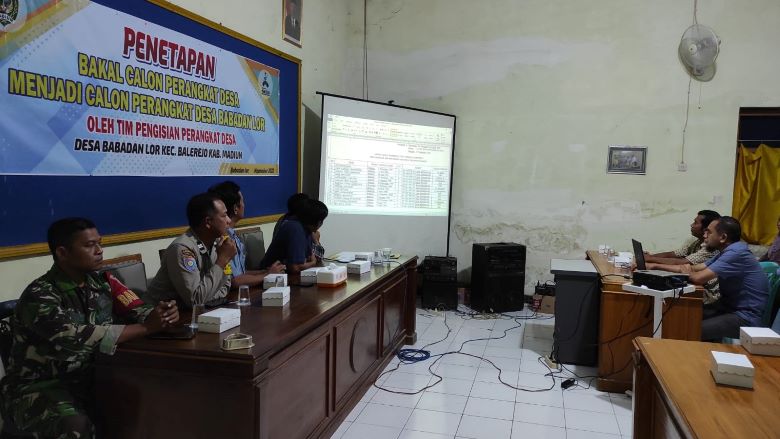 Penetapan Bakal Calon Menjadi Calon Perangkat Desa Babadan Lor Tahun 2022