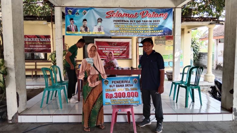 Penyaluran BLT DD Periode Juli dan Agustus Tahun 2023 Desa Babadan Lor