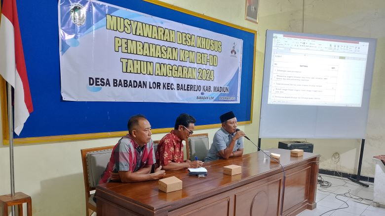Musyawarah Desa Khusus Pembahasan KPM BLT-DD Tahun Anggaran 2024