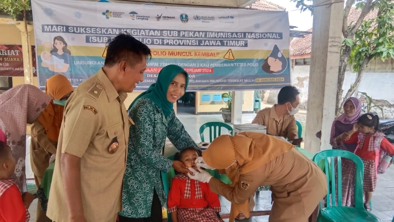 Giat Sub Pekan Imunisasi Nasional (Sub PIN) Polio 15 Januari 2024 Desa Babadan Lor